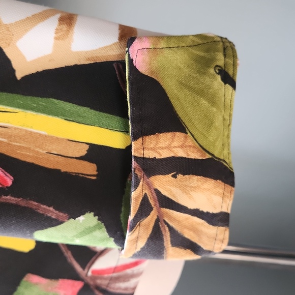 Vintage 90s Painted Pony Twill Artsy Parrot Tropical Jacket Medium - Picture 8 of 12